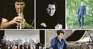 K&ouml;nnerinnen und K&ouml;nner. Zahlreich sind die Musikschaffenden &ndash; hier eine  kleine Auswahl &ndash;, die bei der 13. Ausgabe von &laquo;Forum Wallis&raquo; dabei sind.Foto zvg