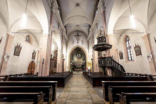 Wunderprächtig. Der imposante Innenraum der Gliser Wallfahrtskirche. Sie ist eine Kirche von nationaler Bedeutung. 