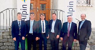 Verantwortlich. Der Verwaltungsrat der EnAlpin (von links): Klaus M&uuml;ller, Martin Steiger, Dr. Dominique D. Candrian, Dr. J&ouml;rg Reichert, Niklaus Furger und Michel Schwery.