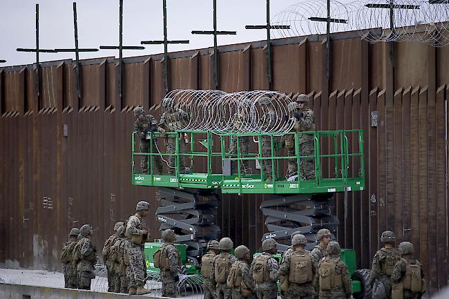 Umstritten. US-Präsident Donald Trump will entlang der mehr als 3000 Kilometer langen Grenze zwischen den USA und Mexiko eine Mauer errichten.