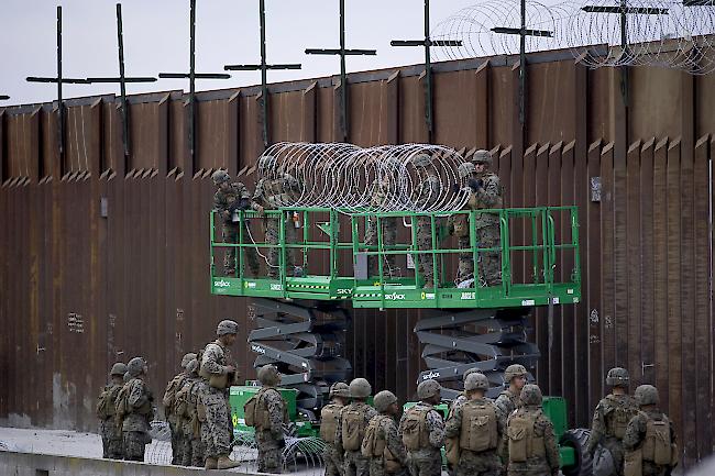Umstritten. US-Präsident Donald Trump will entlang der mehr als 3000 Kilometer langen Grenze zwischen den USA und Mexiko eine Mauer errichten.