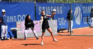 Ylena In-Albon unterlag am Dienstagmittag beim WTA-Turnier in Lugano in der Startrunde.