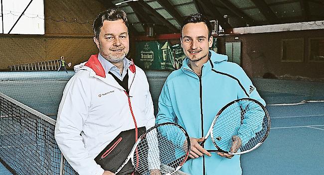 TC-Visp-Präsident Raphael Teysseire (l.) und der neue Trainer Marco Fütterer. 