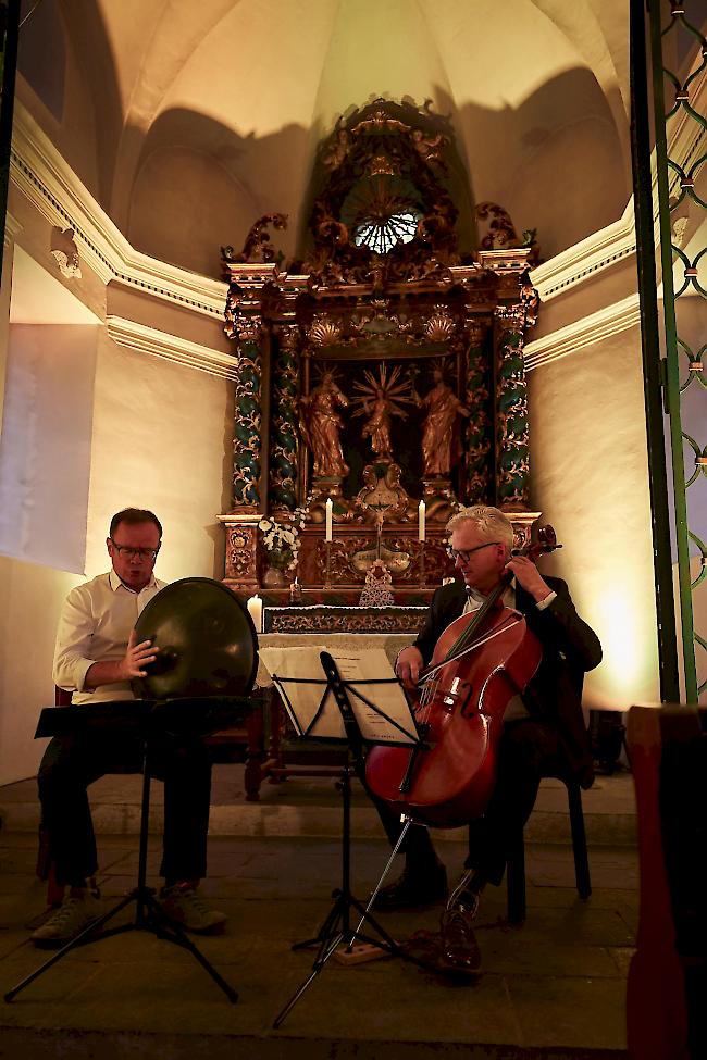 Bruno Bieri & Lionius Treikauskas spielten in der Kapelle Winkelmatten