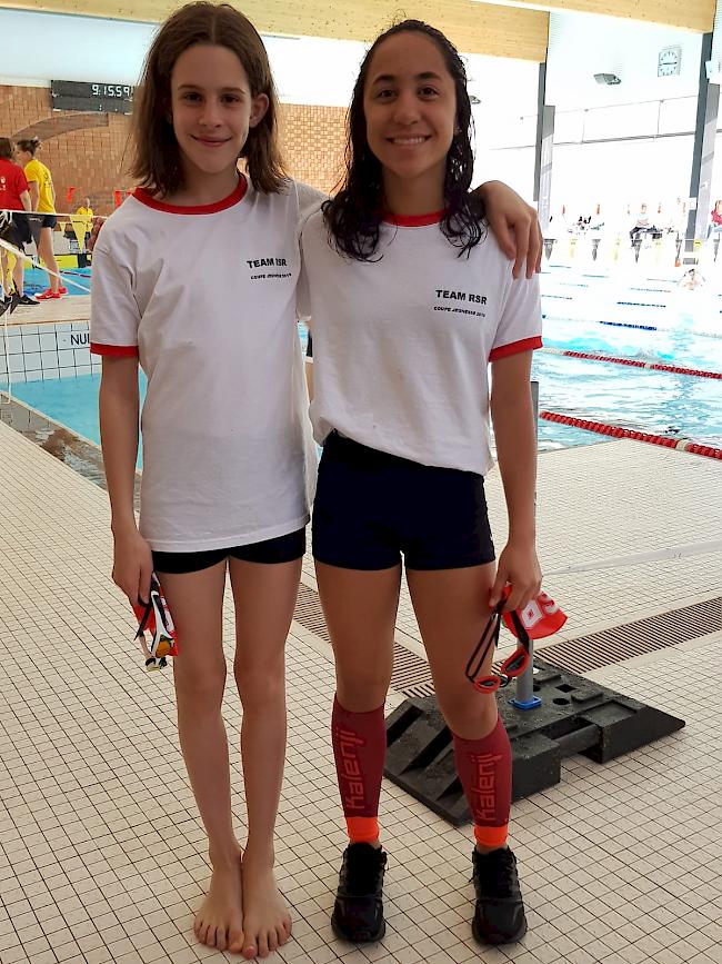 Selektioniert. Xenia Gallo und Elin Kluser vom OW88 durften sich in Burgdorf mit den schnellsten nationalen Schwimmerinnen ihrer Altersklasse messen.