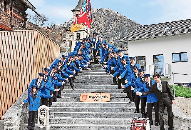 Die Musikgesellschaft «Bryscheralp» aus Mund