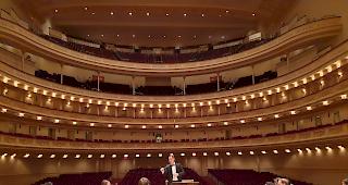 Beim Proben. Das Oberwalliser Blasorchester spielte am Dienstag in der New Yorker Carnegie Hall.