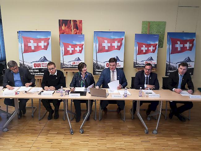 Einigkeit. Das Walliser Komitee «JA zur Steuerreform und AHV-Finanzierung (STAF)» lancierte am Donnerstag den Abstimmungskampf.