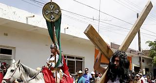 Tradition. Rund zwei Millionen Menschen besuchen jedes Jahr die Passionsspiele von Iztapalapa, die von Palmsonntag bis Ostern dauern.
