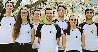 Das &laquo;Sparana&raquo;-Team. Von links: Samuel Brunner, Ilona Schalbetter, Dan-Luca Jenelten, Raphael &shy;Hildbrand, Daniel Gon&ccedil;alves, Svenja Schmidhalter und Claudio Eyer.