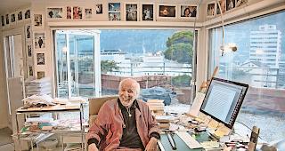 Nimmerm&uuml;der. 600 Songs und sechs Romane hat Gottlieb Guntern geschrieben. Einige davon warten noch in der Schublade auf ihre Ver&ouml;ffentlichung.Fotos Greta Guntern