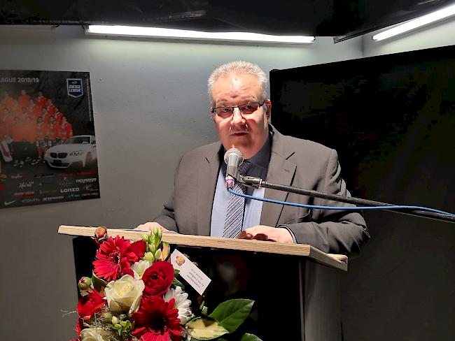 vispexpo-Geschäftsführer Elmar Furrer anlässlich der Eröffnungsfeier der Neuwa 2019 am Freitagnachmittag. 