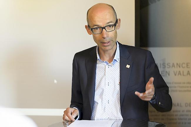 Gemach. Gerald Dayer, Chef der Dienststelle für Landwirtschaft. 