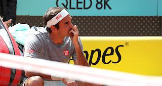 Nachdenklich. Roger Federer bei einer Trainingseinheit in Madrid.