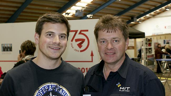 Andreas Briw (28) und Toni Briw (58), Ernen.