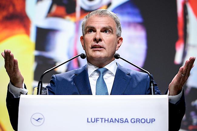 Lufthansa-Chef Carsten Spohr anlässlich der Hauptversammlung in Bonn.