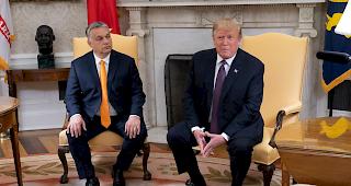 Austausch. Der ungarische Ministerpr&auml;sident Viktor Orb&aacute;n war zu Besuch bei Donald Trump in Washington.