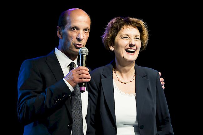 Beat Rieder (CVPO) und Marianne Maret (CVPU) kandidieren für je einen Ständeratssitz. 