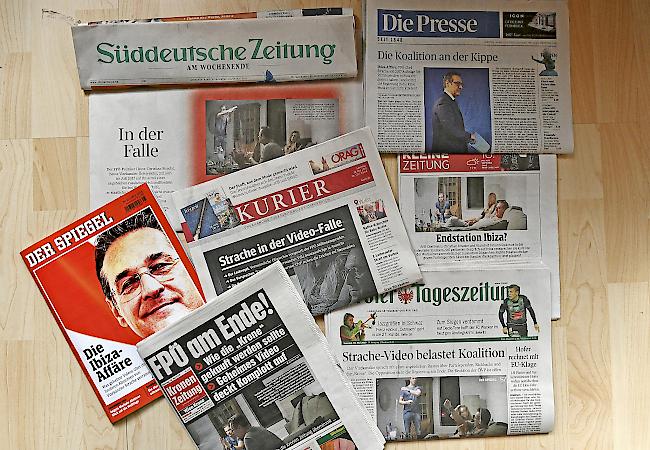Medienspiegel zur Videoaffäre von Vizekanzler und FPÖ-Chef Heinz-Christian Strache.
