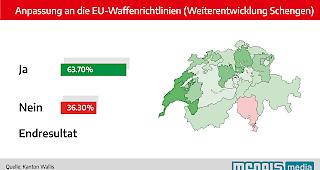 Waffenrichtlinie: Schlussresultat Schweiz