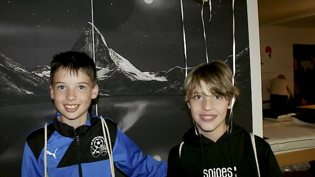 Mauri Hock (12) und Fabio Bieler (12), beide aus Termen.
