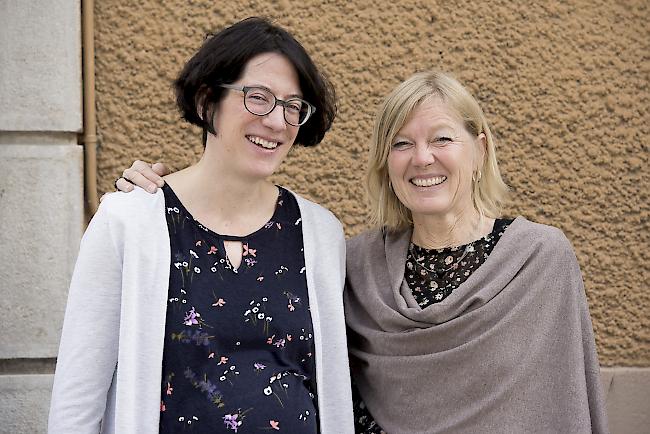 Susanne Schmidt-Lagger (33), Münster, und Sabine Fetzer (49), Glis.