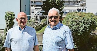 Norbert Schaller (links) und Otto Wyssen freuen sich auf das Kantonale Musikfest in Naters.