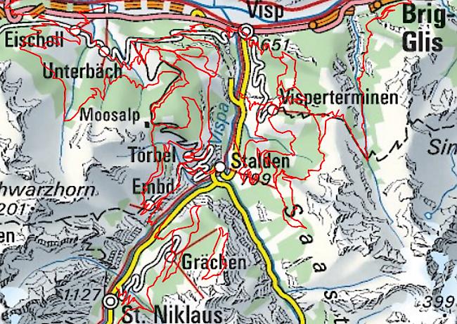 Mit der Homologation von zusätzlichen 240 km Trail kann die Region Visp-Grächen ein Netz von 310 km Trails präsentieren.