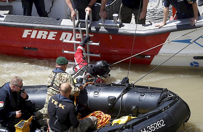 Schiffsunglück in Budapest: Die Vermissten werden im Wrack vermutet.