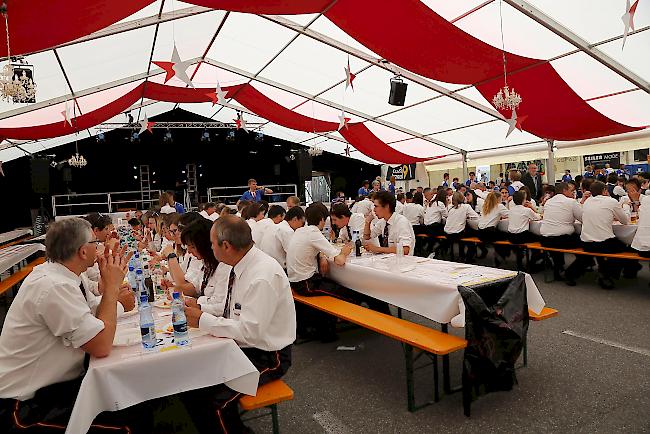 Das Kantonale Musikfest in Naters ist in vollem Gang. 