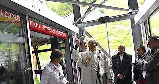 Eugen Zimmermann weihte die Bahn ein.