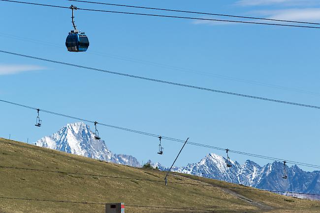 Weil die Bergbahn zwischen Crans-Montana und der Bergstation Cry d