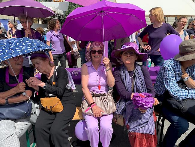 Impressionen vom Frauenstreik in Bern.