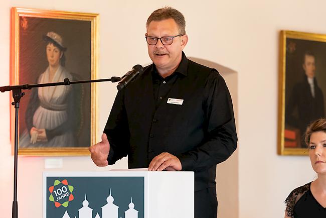 Franz-Josef Amherd begrüsste als Präsident des Verwaltungsrats die Gäste im Rittersaal.