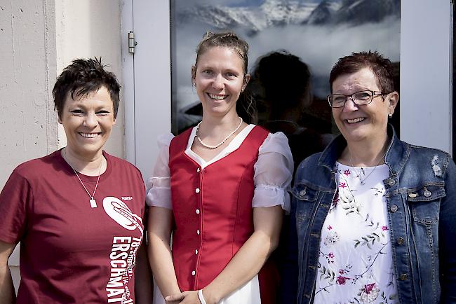 Simone Zwahlen (53), Susten, Sabrina Mathieu (34), Erschmatt, Regula Schnyder (56), Bratsch.