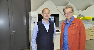 Letztmals gemeinsam. Die Co-Pr&auml;sidenten des Vereins &laquo;Walliser Suonen&raquo; Theo Schmid (links) und Pascal Tissi&egrave;res.