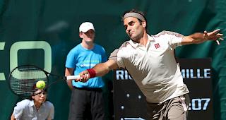 Stark. Roger Federer steht zum 13. Mail im Final von Halle. Zehn Titel konnte er sich bereits sichern.