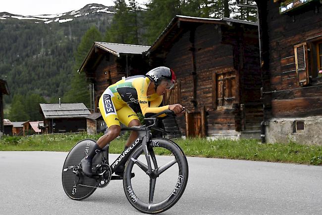 Leader. Der Kolumbianer Egan Bernal steht kurz vor dem Gesamtsieg der diesjährigen Tour de Suisse.