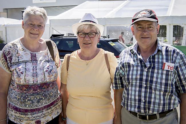 Astrid Burgener (68), Lax, Julia (70) und Oskar (70) Franzen, Termen.