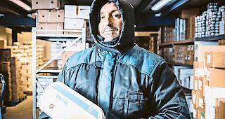 Tiefgek&uuml;hlt. Magalhaes ist dick eingepackt &ndash; trotzdem darf er sich nur 90 Minuten am St&uuml;ck im K&uuml;hlraum aufhalten. Foto WB/Andrea Soltermann