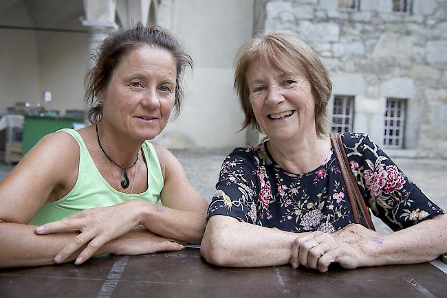 Suzanne Hüsser (52) und Penny Kulla (60), Visperterminen.