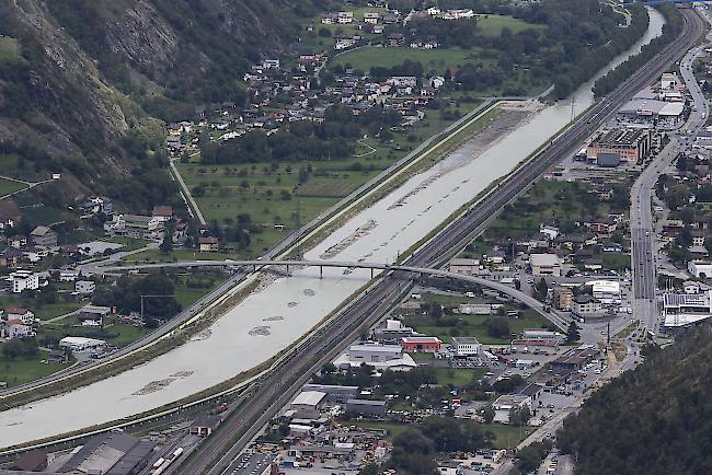 Die Sedimentation im Genfersee nimmt zu Rhone Rotten Lalden Brigerbad, Eyholz