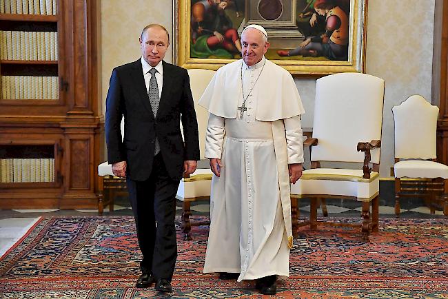 Es war das dritte Treffen zwischen Putin und Franziskus.