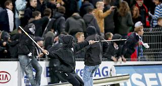 Ende Juni waren in der Hooligan-Datenbank 1579 Personen registriert. Es wurden 573 Stadionverbote ausgesprochen und 371 Rayonverbote. (Symbolbild)