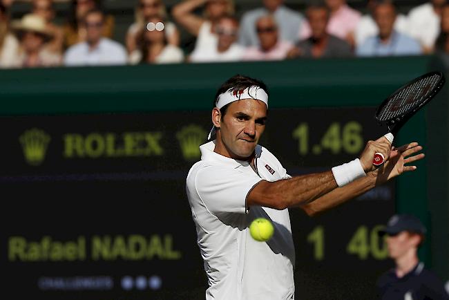 Roger Federer steht zum 12. Mal im Final von Wimbledon.