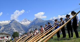 Impressionen vom Alphornfestival in Unterb&auml;ch.