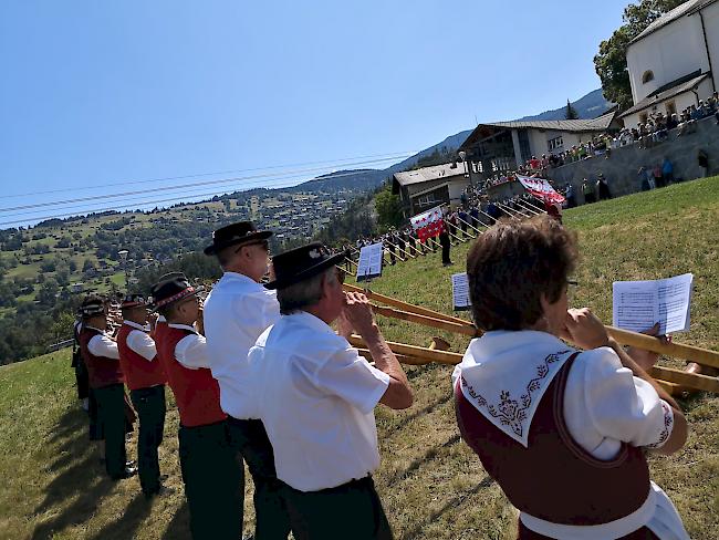 Impressionen vom Alphornfestival in Unterbäch.