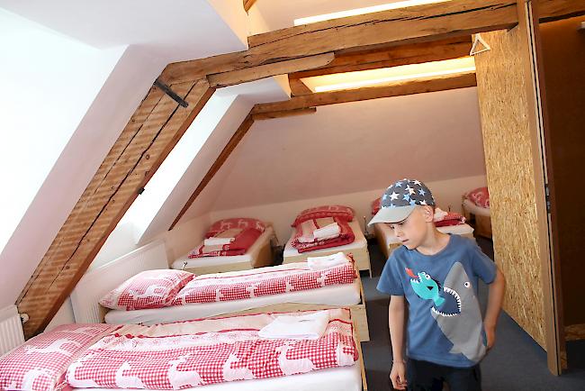 Jedes Zimmer im historischen Hotel Belalp ist ein Unikat.