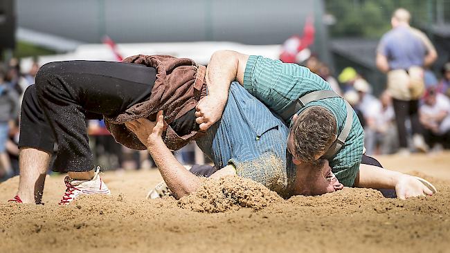 Schwingfest in Leukerbad. 