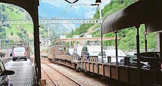 Autoverlad in Goppenstein. Kostenfrei w&uuml;rde er zweifellos st&auml;rker genutzt.